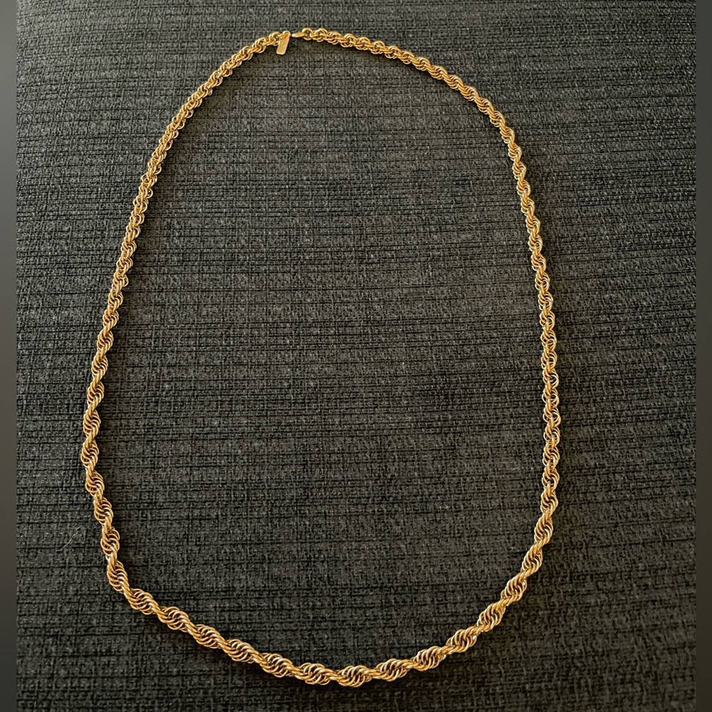 Vintage Monet Gold Rope Chain